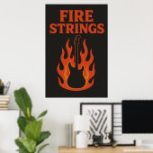 Affiche 11, Cordes de feu, Vintage (Bureau à domicile)