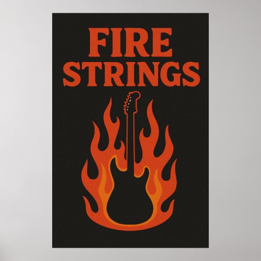 Affiche 11, Cordes de feu, Vintage (Devant)