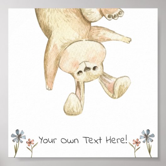 Affiche (15,2 x 15,2cm) - Lapin Mignon (Devant)