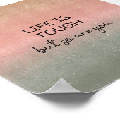 Affiche (15,2 x 15,2cm) - Life Is Tough (Coin)