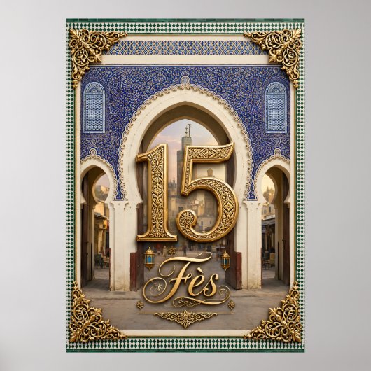Affiche 15 Fès Maroc (Devant)