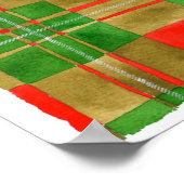 AFFICHE 16"x16" TARTAN MAC GREGOR (Coin)