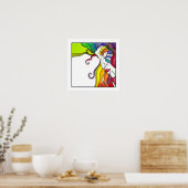 AFFICHE 16" X 16" Electra Pop Art Diva (Cuisine)