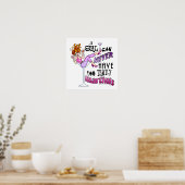 AFFICHE 16" X 16" - TROP DE MARTINIS (Cuisine)