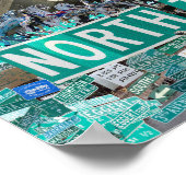 Affiche 16x12, Rues de North Tonawanda NY (Coin)