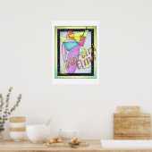 AFFICHE 18"x24" - HEURE MARTINI, Cocktails (Cuisine)