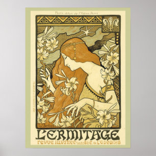 Affiche 18x24 de Nouveau d'art rétro