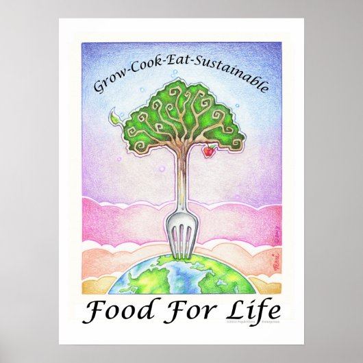 AFFICHE 18X24" - FAIRE POUSSER, CUISINER, MANGER D (Devant)