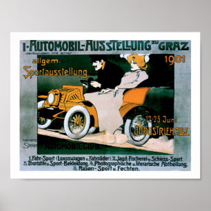 Affiche 1901 vintage d'impression d'art