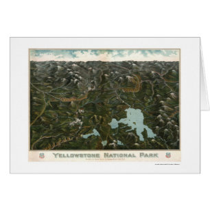 Affiche 1902 de parc national de Yellowstone