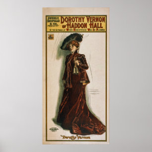 Affiche 1906 de Dorothy Vernon~Haddon