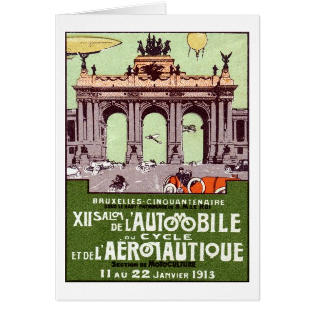 Affiche 1913 d'expo de transport (Devant)