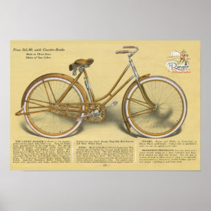 Affiche 1923 d'art d'annonce de bicyclette de