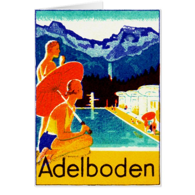 Affiche 1925 d'Adelboden Suisse (Devant)