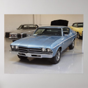 Affiche 1968 de coupé de sport de Chevy Chevelle