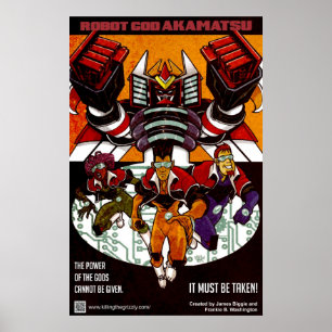 Affiche 1 d'Akamatsu de Dieu de robot