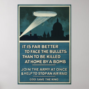 Affiche 20" de recrutement d'armée britannique de