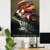 affiche 34x48 faisant la promotion du plan Marshal (Bureau à domicile)