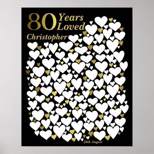 Affiche 80e anniversaire - 80 ans aimés (Devant)