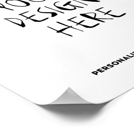 Affiche 8x10 - Portrait (Coin)