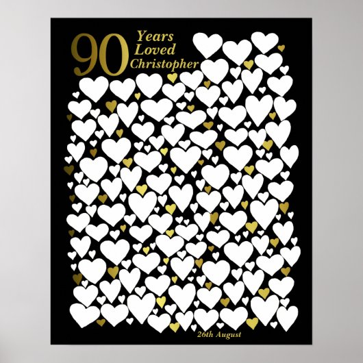 Affiche 90e anniversaire - 90 ans aimé (Devant)