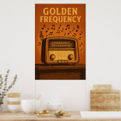 Affiche 9, Fréquence Dorée, Vintage (Cuisine)