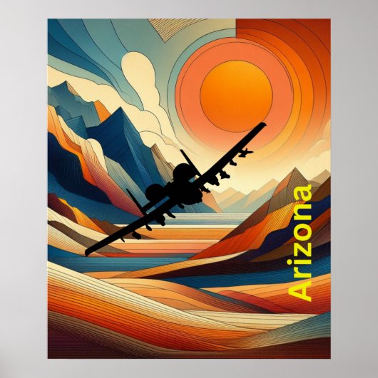 Affiche A10 Warthog. (Devant)