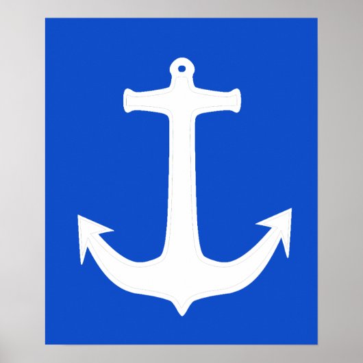 Affiche A3 Ancre Blanche Funky (Devant)