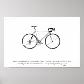 affiche à bicyclette