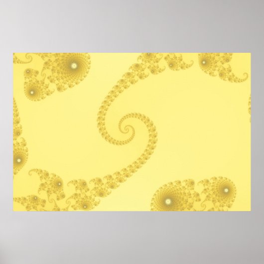 Affiche à double spirale en or jaune (Devant)