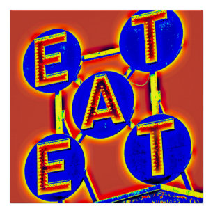 affiche à manger