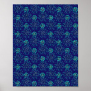 Affiche à motif floral