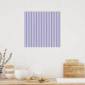 Affiche à rayures violettes (Cuisine)