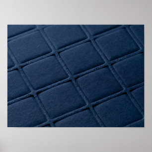 Affiche à texture quadrillée en creux Deep Blue
