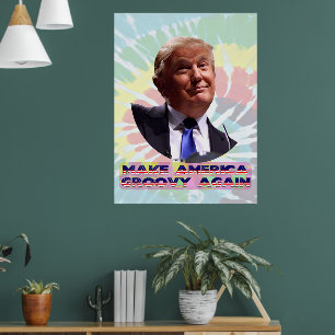 Affiche à valeur Tie-Dye « Rendre l'Amérique Groov