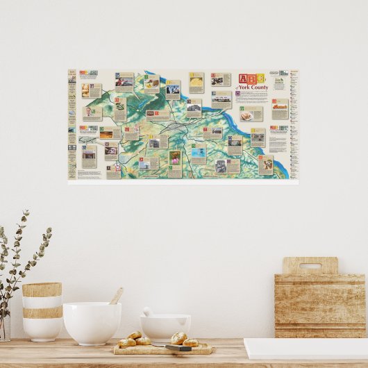 Affiche ABC du comté de York (Cuisine)