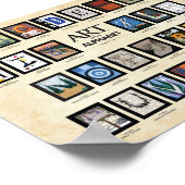 Affiche ABC - L'art dans l'alphabet (Coin)