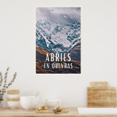 Affiche Abriès en Queyras Station de ski (Cuisine)