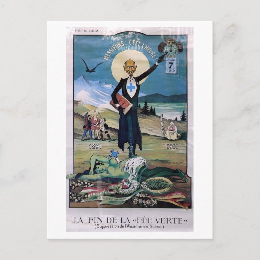 Affiche Absinthe Briefkaart (Voorkant)