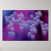 Affiche Abstrait dans Purples (Devant)