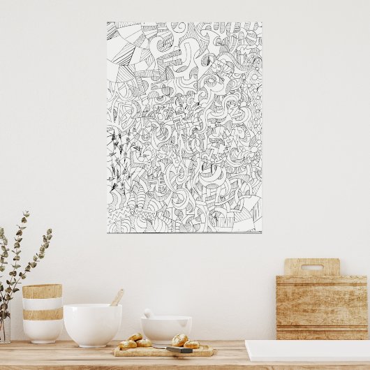 Affiche Abstraite (Cuisine)