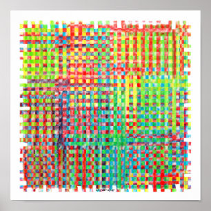 Affiche abstraite colorée
