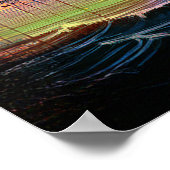 Affiche Abstraite colorée de San Francisco Skyline (Coin)