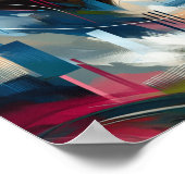 affiche Abstraite colorée sur le mur (Coin)