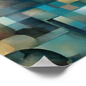 Affiche Abstraite de coeur romantique (Coin)