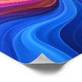 Affiche Abstraite de Convergence de Couleurs Arc-e (Coin)