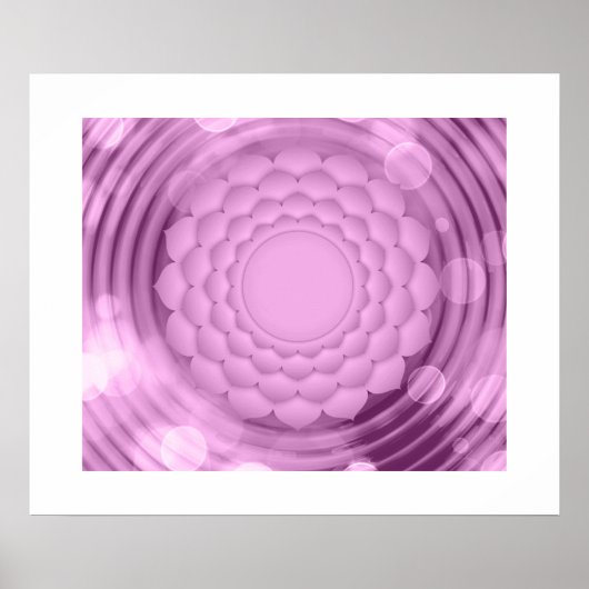 Affiche Abstraite de fleurs (Devant)