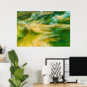 Affiche Abstraite de Flux de Couleurs Naturelles (Bureau à domicile)