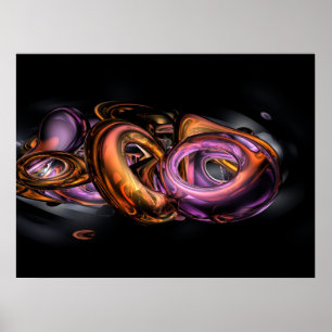 Affiche abstraite de graffiti
