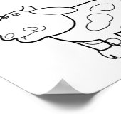 Affiche Abstraite de la ferme et des vaches de des (Coin)